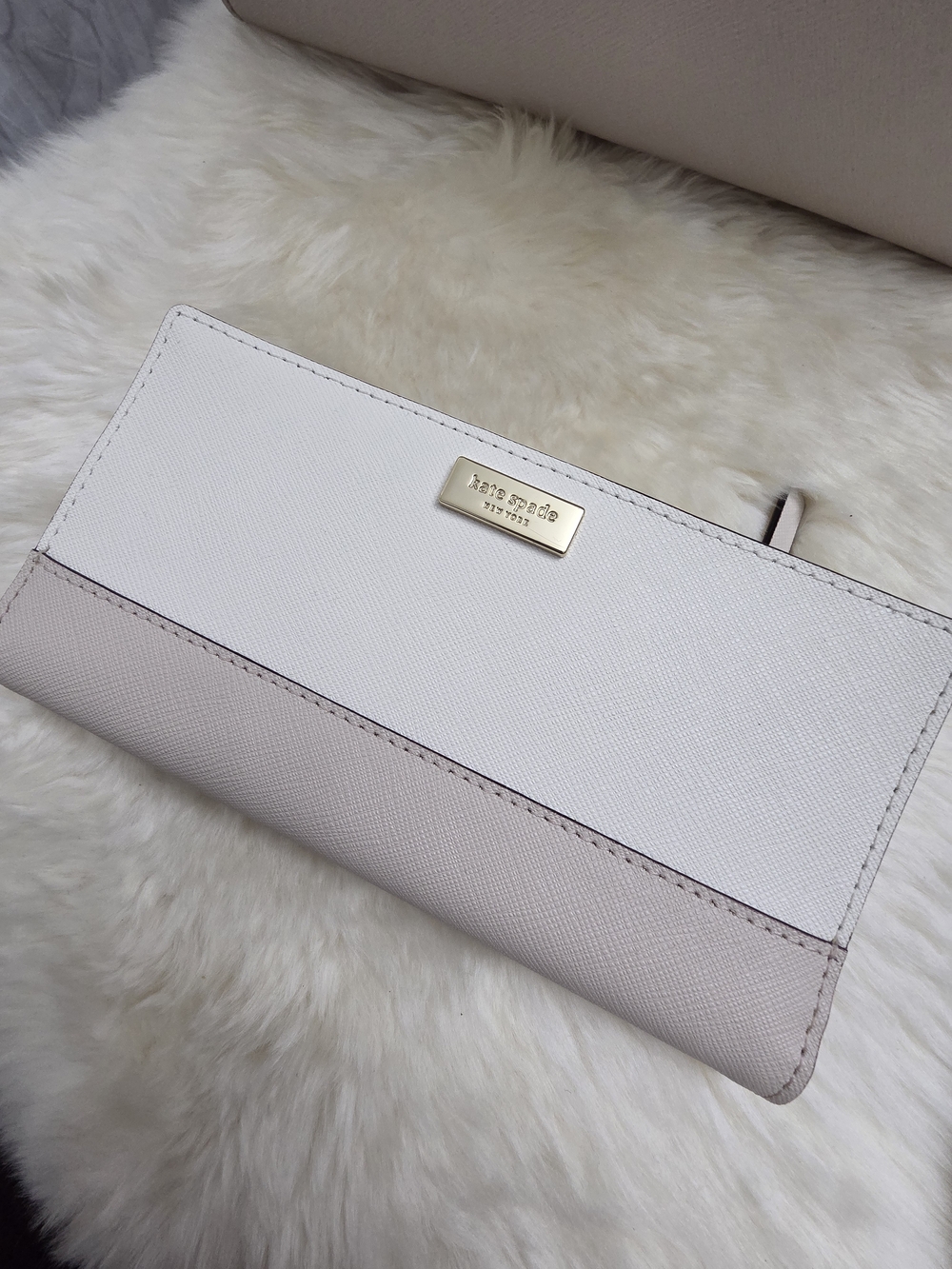 Kate Spade Cedar Street Hayden In Crisp Linen With Matching Wallet - Picture 7 of 9